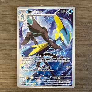 Pokemon Inteleon Trading Card - Blue and Yellow